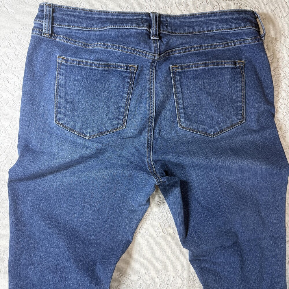 SONOMA Goods For Life Jeans Womens 12 Blue High Rise Skinny Button Fly Stretch - Picture 12 of 13